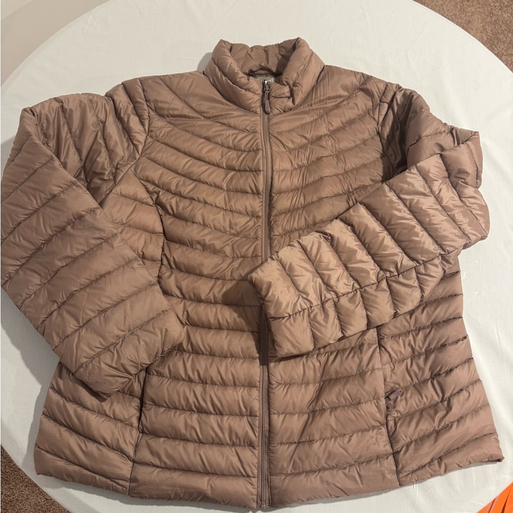 32 Degrees Women's Tan Puffer Jacket